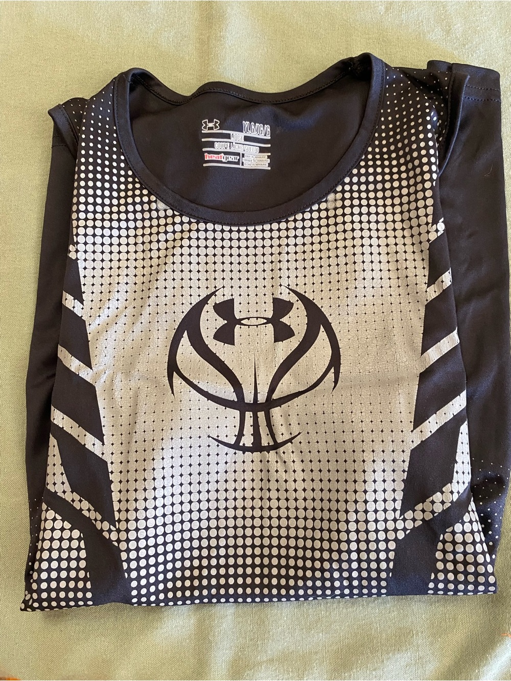 Under Armour Black and White Dotted Performance Tank Top